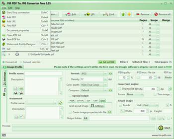 FM PDF To JPG Converter Free screenshot 2