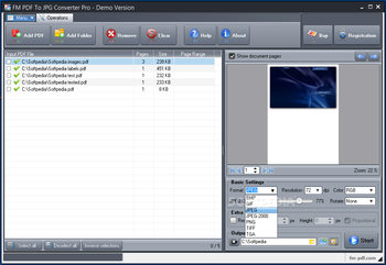 FM PDF To JPG Converter Pro screenshot 3