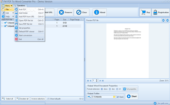 FM PDF To Word Converter Pro screenshot 3