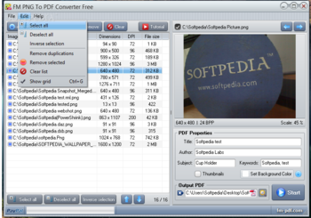 FM PNG To PDF Converter Free screenshot 2