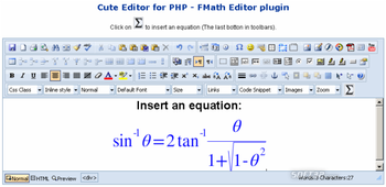fMath Editor - Cute Editor Plugin screenshot 2