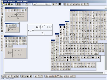 fMath Web Editor screenshot