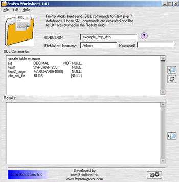 FmPro Worksheet screenshot 2