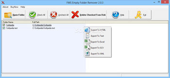 FMS Empty Folder Remover screenshot