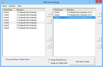 FMS Excel Merge screenshot