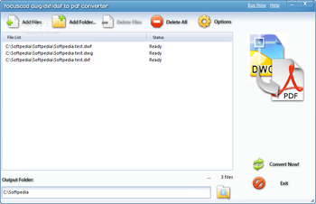 FocusCAD DWG DXF DWF to PDF Converter screenshot