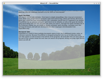 FocusWriter screenshot 3