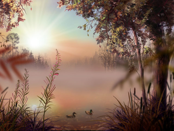 Fog Lake Screensaver and Animated Wallpaper screenshot