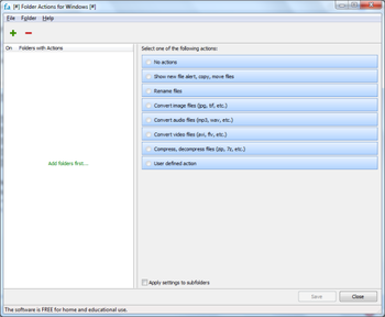 Folder Actions for Windows screenshot