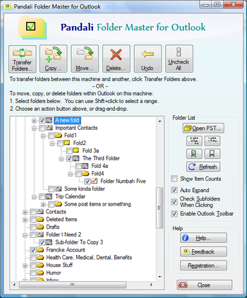 Folder Master for Outlook screenshot