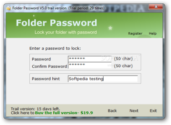Folder Password screenshot 3