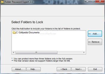 Folder Password Expert screenshot 2