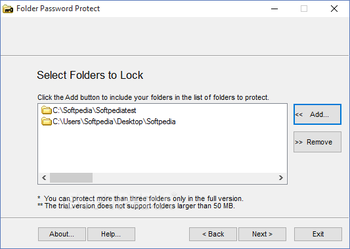 Folder Password Protect screenshot 2
