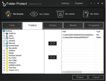 Folder Protect screenshot 2