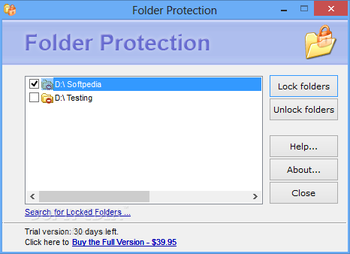 Folder Protection screenshot