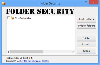 Folder Security screenshot