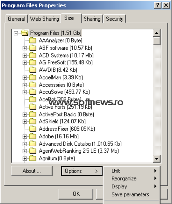 Folder Size Shell Extension 3.2 screenshot