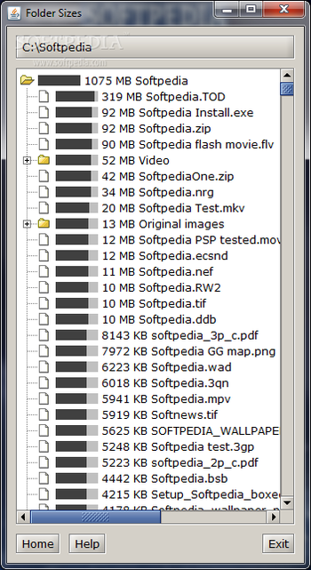 Folder Sizes screenshot