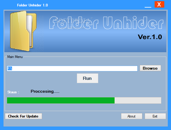 Folder Unhider screenshot