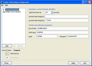 Folder Watchdog Service screenshot