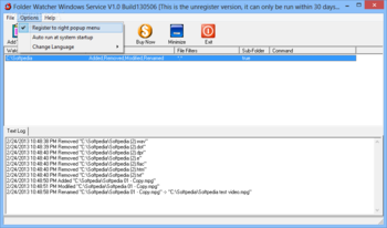 Folder Watcher Windows Service screenshot 3