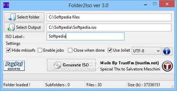 Folder2Iso screenshot