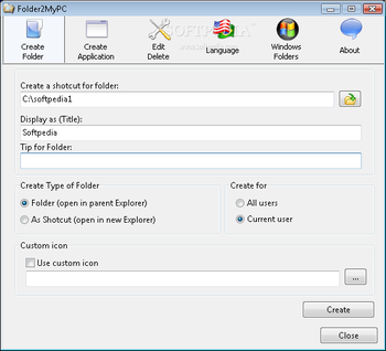 Folder2MyPC screenshot