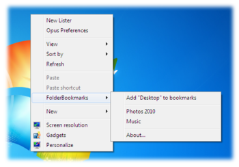 FolderBookmarks screenshot