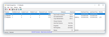 FolderChangesView screenshot
