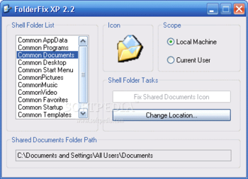 FolderFix XP screenshot 2