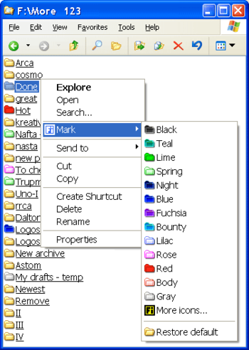 FolderIcon XP screenshot