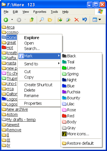 FolderIcon XP screenshot 2