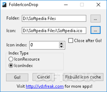 FolderIconDrop screenshot