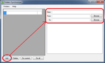 Folders Synchronizer screenshot