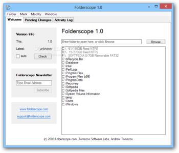 Folderscope screenshot