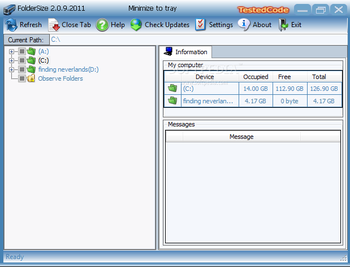 FolderSize screenshot