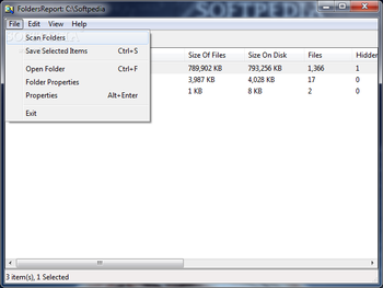 FoldersReport screenshot 2