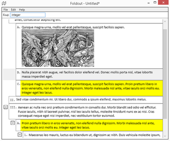 Foldout screenshot