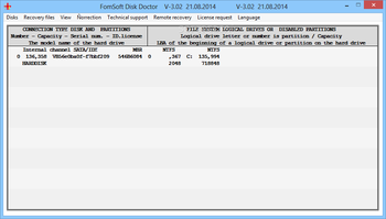 FomSoft Disk Doctor screenshot