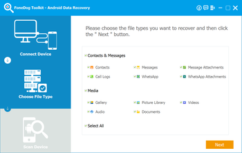 FoneDog Toolkit - Android Data Recovery screenshot 3