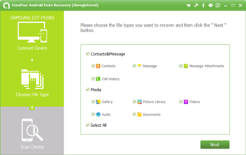 FonePaw Android Data Recovery screenshot