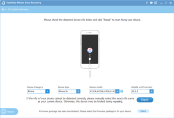 FonePaw iOS System Recovery screenshot 3