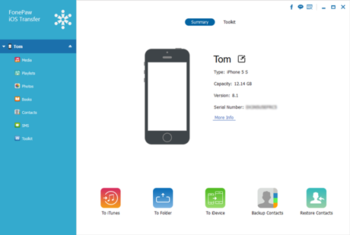 FonePaw iOS Transfer screenshot