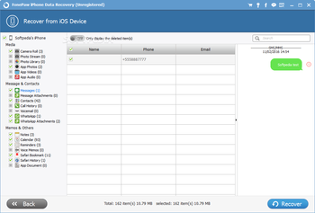 FonePaw iPhone Data Recovery screenshot 4