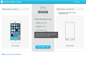 FonePaw Mobile Transfer screenshot