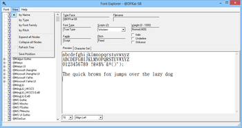Font Explorer screenshot 3