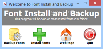 Font Install & Backup screenshot