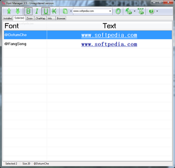 Font Manager screenshot 2