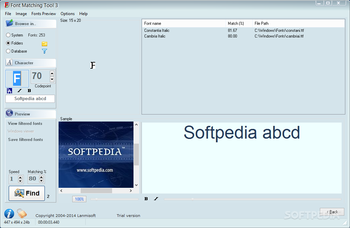 Font Matching Tool screenshot 2