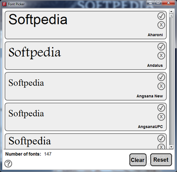 Font Picker screenshot